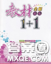 新疆青少年出版社2020春教材1加1五年級(jí)英語下冊(cè)冀教版答案