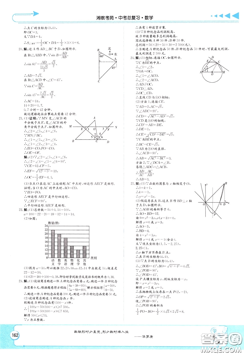 湖南教育出版社2020年湘教考苑中考總復(fù)習(xí)數(shù)學(xué)參考答案