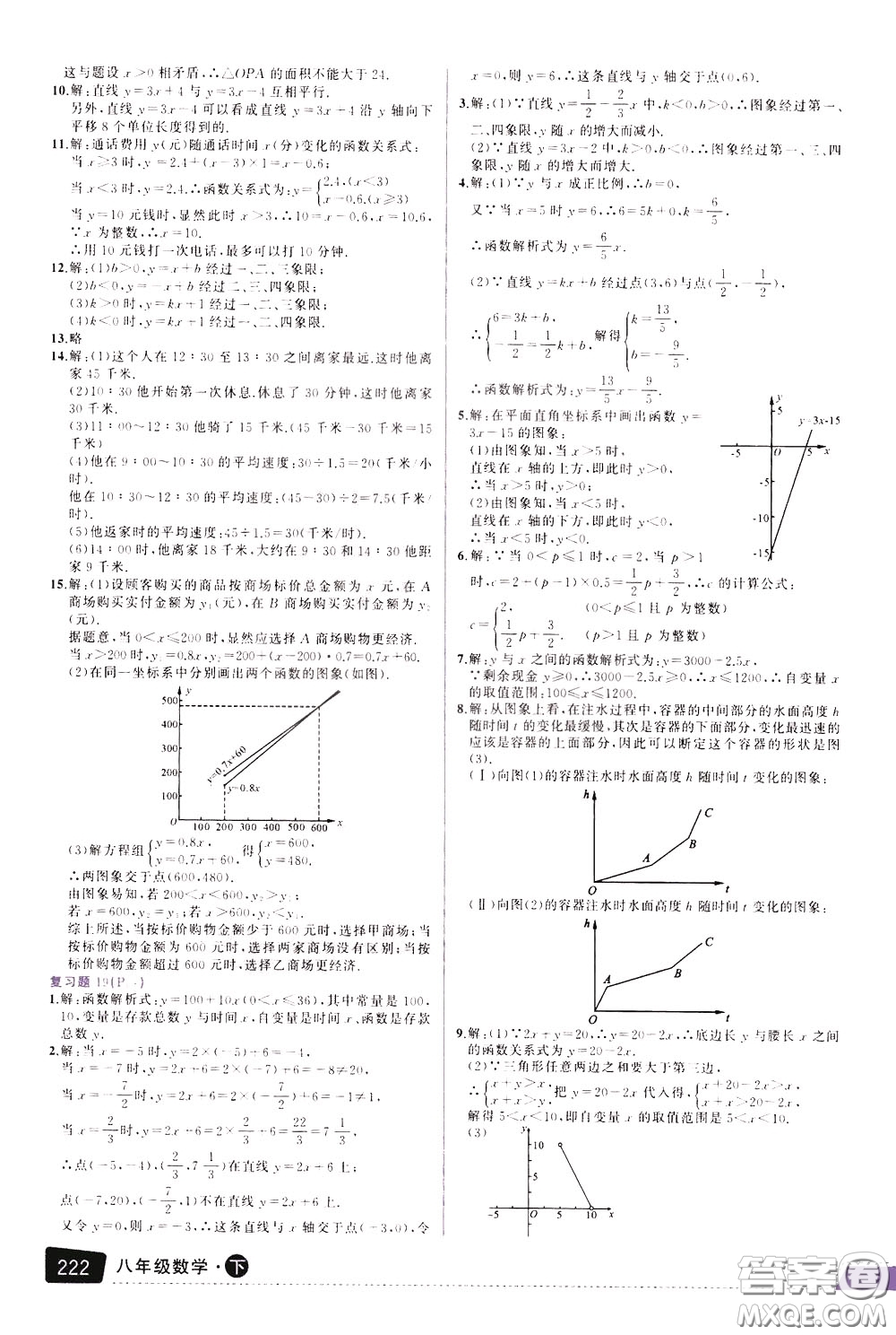 狀元成才路2020年?duì)钤笳n堂導(dǎo)學(xué)案標(biāo)準(zhǔn)本八年級(jí)下冊(cè)數(shù)學(xué)人教版參考答案