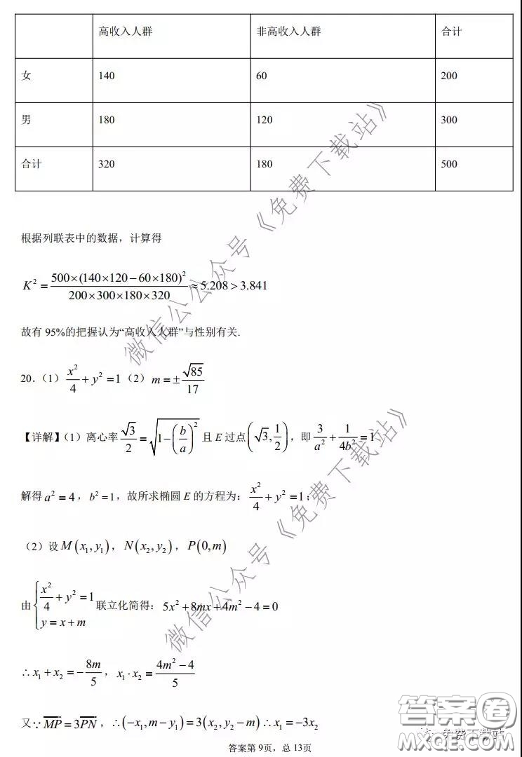 2020年全國(guó)高等學(xué)校統(tǒng)一招生考試武漢二月調(diào)考仿真模擬文科數(shù)學(xué)試題及答案