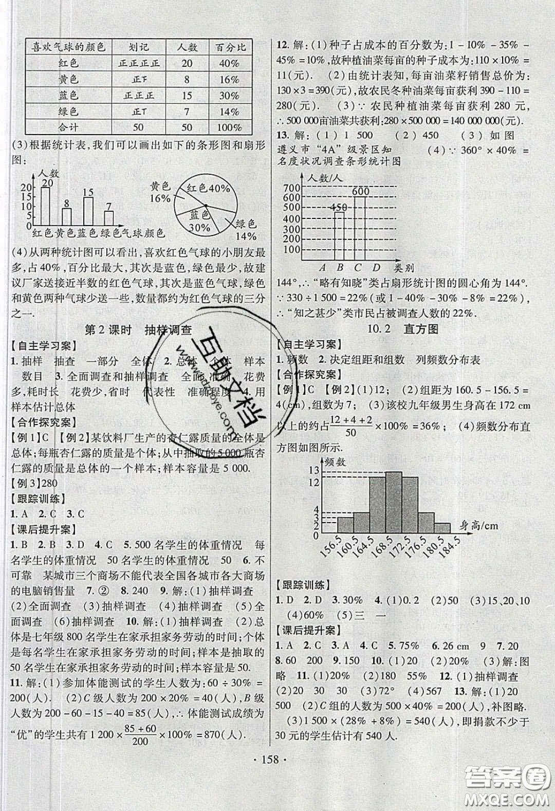 2020課堂導(dǎo)練1加5七年級數(shù)學(xué)下冊人教版答案