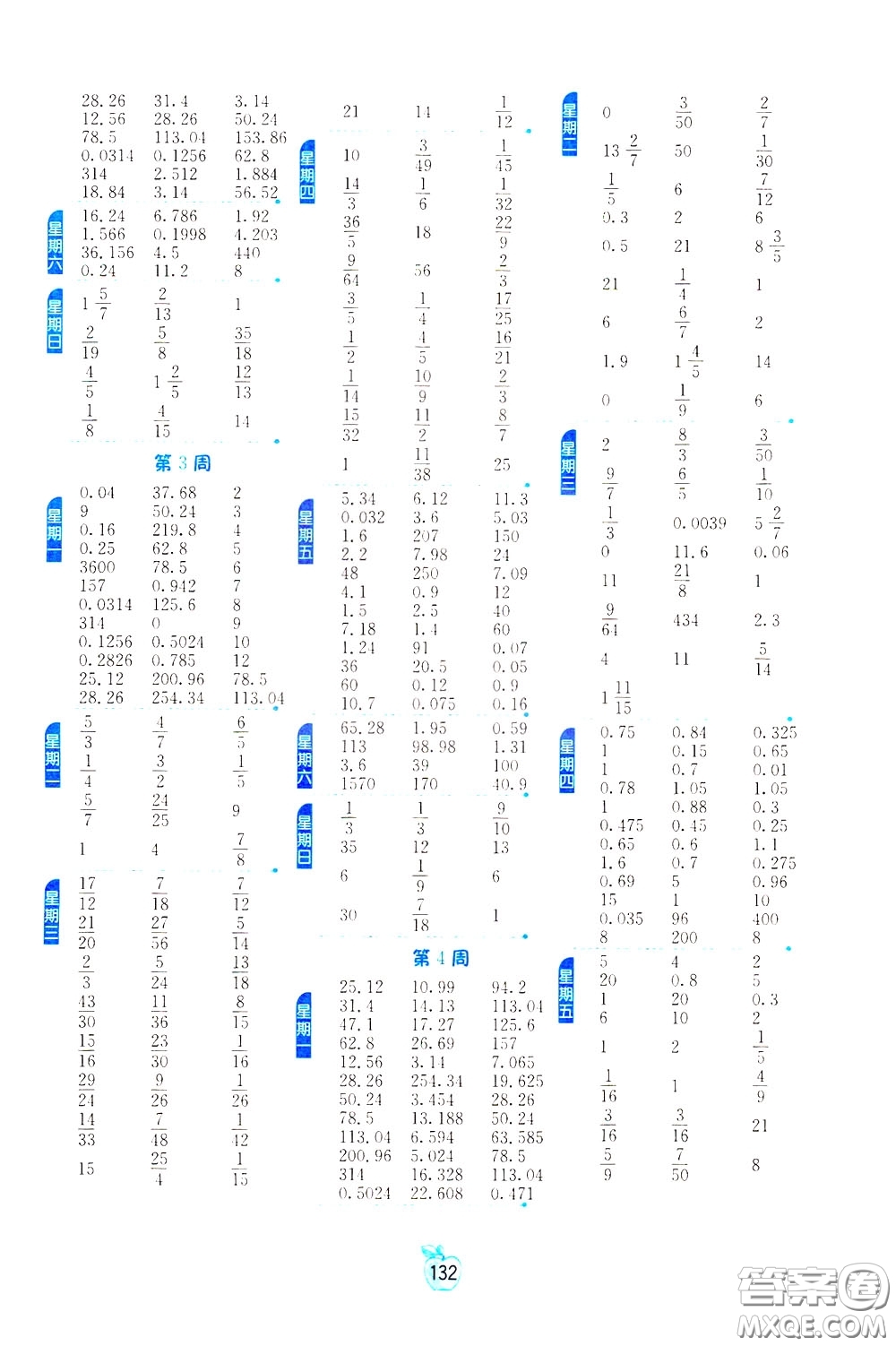 江蘇人民出版社2020年小學(xué)數(shù)學(xué)計算高手6年級下冊JSJY江蘇教育版參考答案