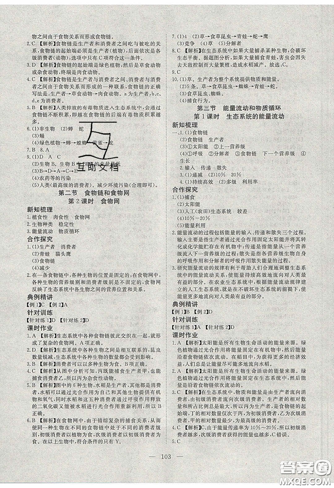 2020年351高效課堂導(dǎo)學(xué)案八年級(jí)生物下冊(cè)濟(jì)南版答案