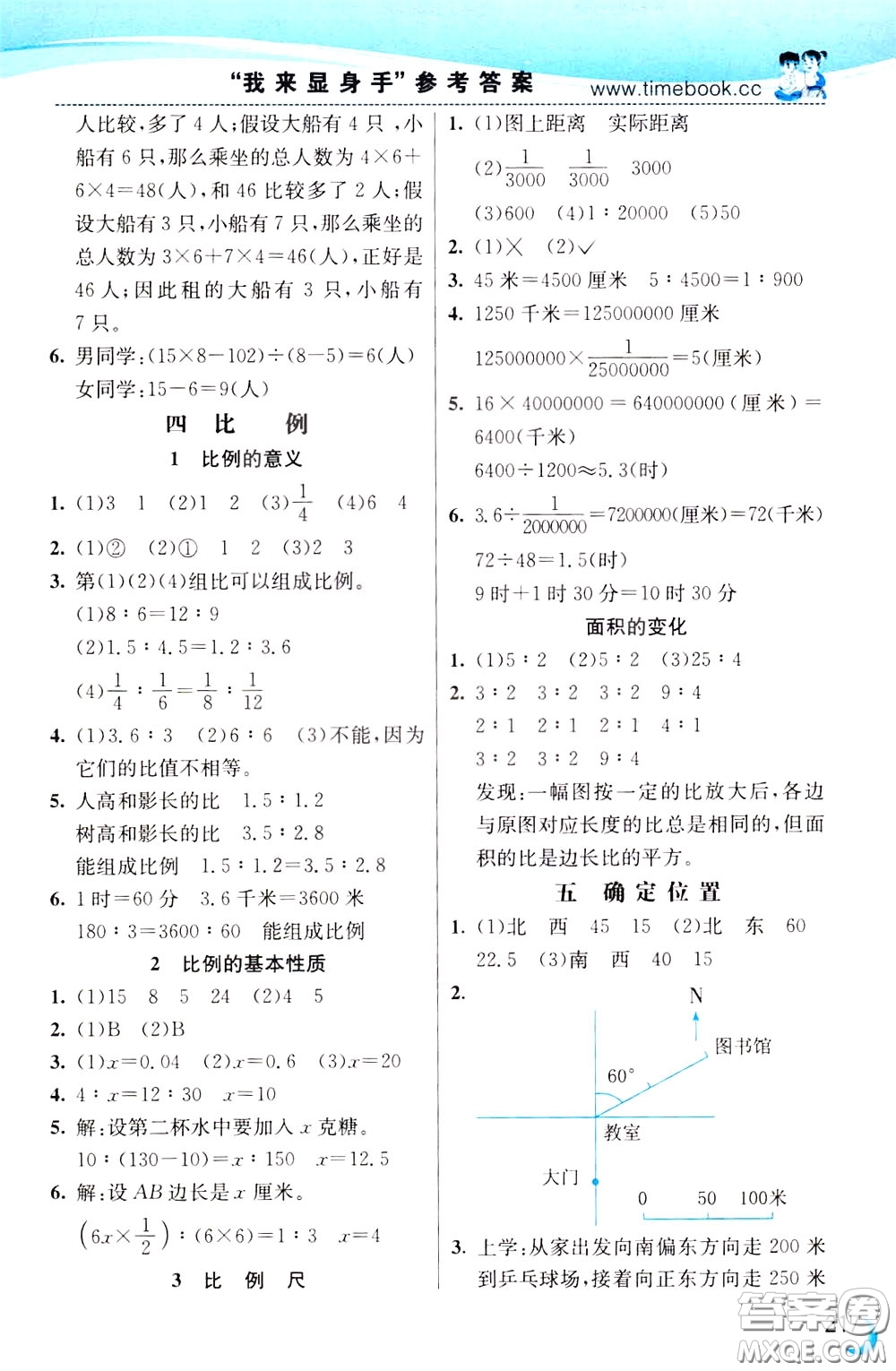 2020年小學創(chuàng)新一點通數學六年級下冊蘇教版參考答案