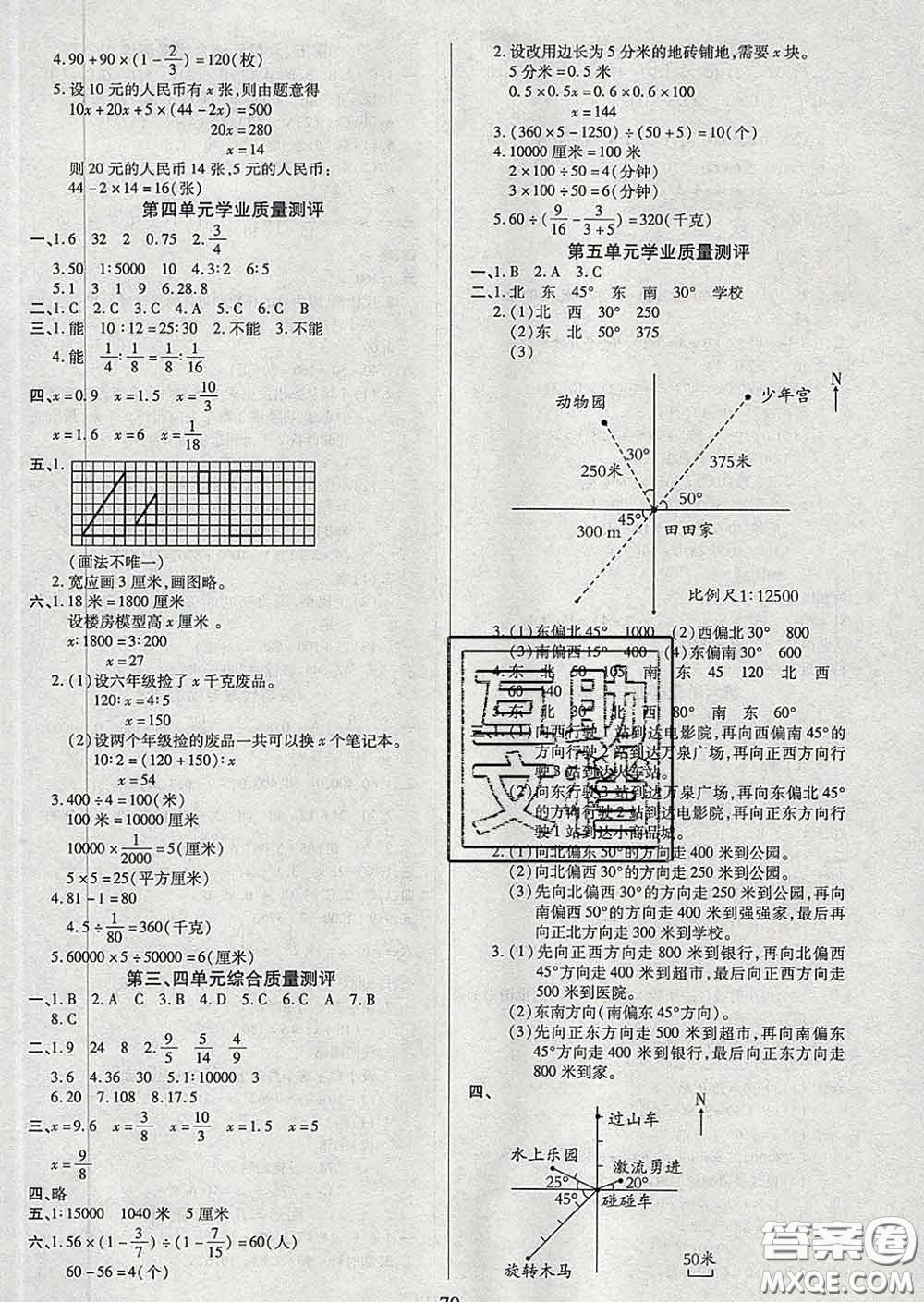 2020新版培優(yōu)紅領巾樂園六年級數(shù)學下冊蘇教版五星答案