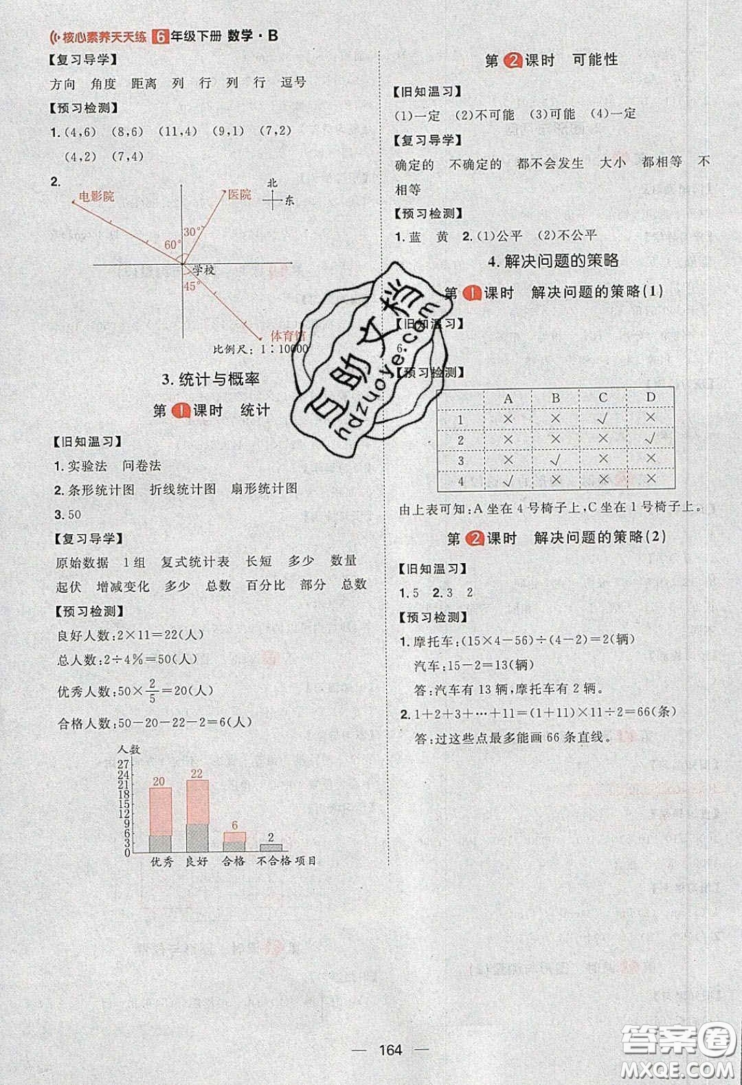 2020年核心素養(yǎng)天天練六年級(jí)數(shù)學(xué)下冊(cè)北師大版答案