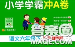 2020年小學(xué)學(xué)霸沖A卷語文六年級下冊RJ版人教版參考答案