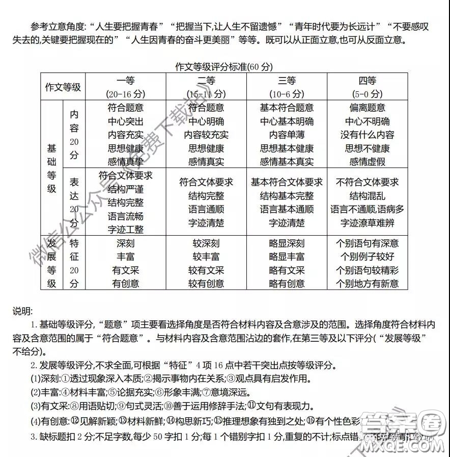 2020屆陜西甘肅金太陽(yáng)高三3月聯(lián)考語(yǔ)文試題及答案