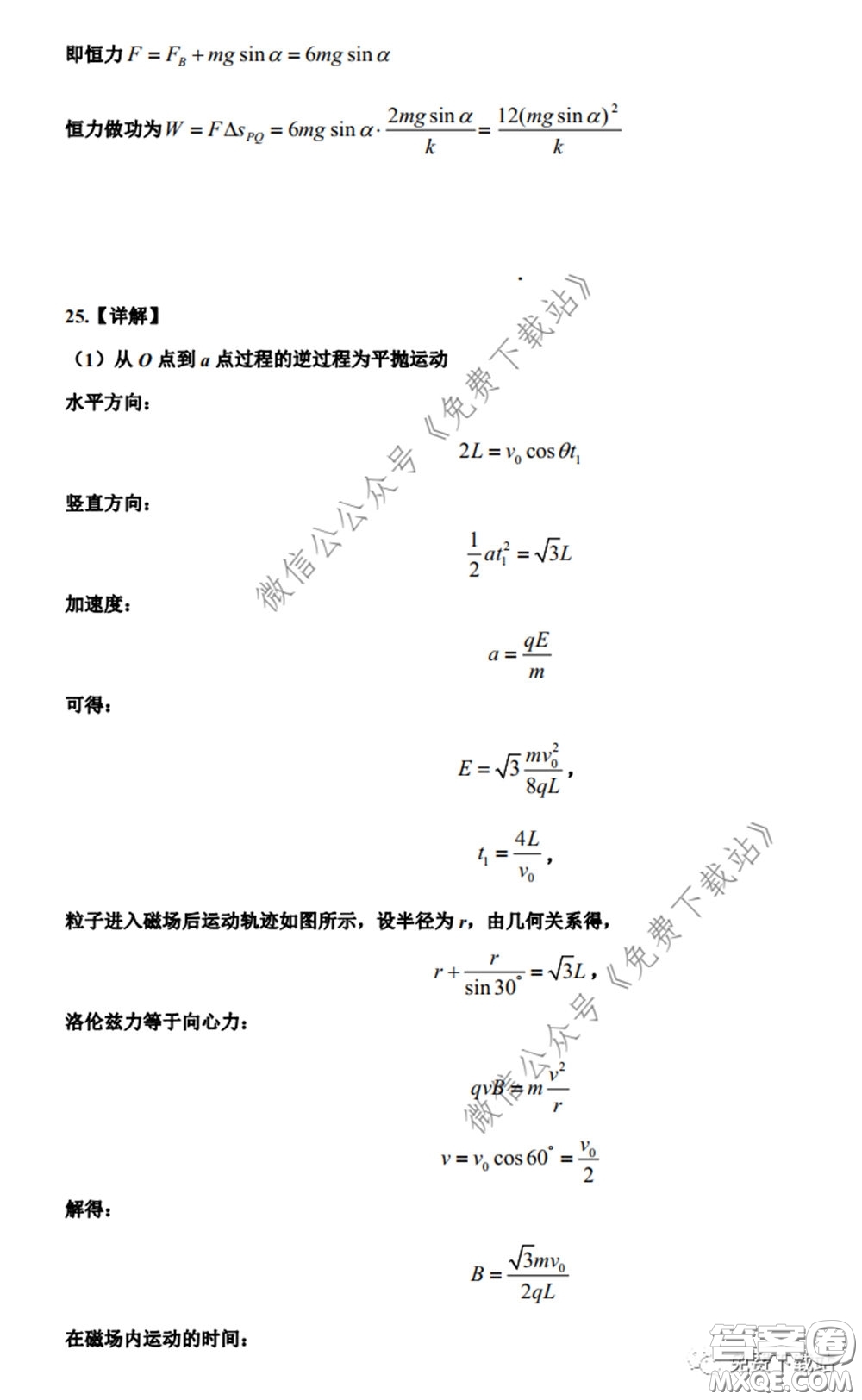 衡水中學(xué)2020年高三下學(xué)期第七次調(diào)研考試?yán)砜凭C合試題及答案