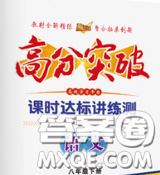 2020新版高分突破課時(shí)達(dá)標(biāo)講練測(cè)八年級(jí)語文下冊(cè)人教版答案