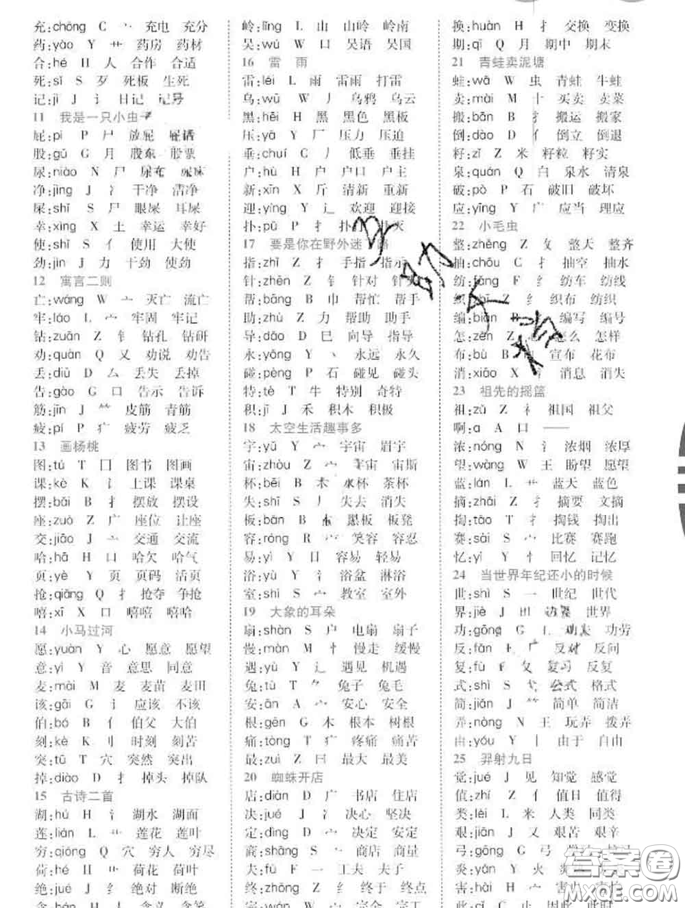 教育科學(xué)出版社2020新版世紀(jì)英才奇跡課堂二年級(jí)語(yǔ)文下冊(cè)部編版答案