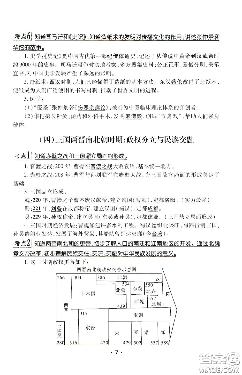 南方出版?zhèn)髅?020南方新課堂初中畢業(yè)生學(xué)業(yè)考試指導(dǎo)書歷史答案