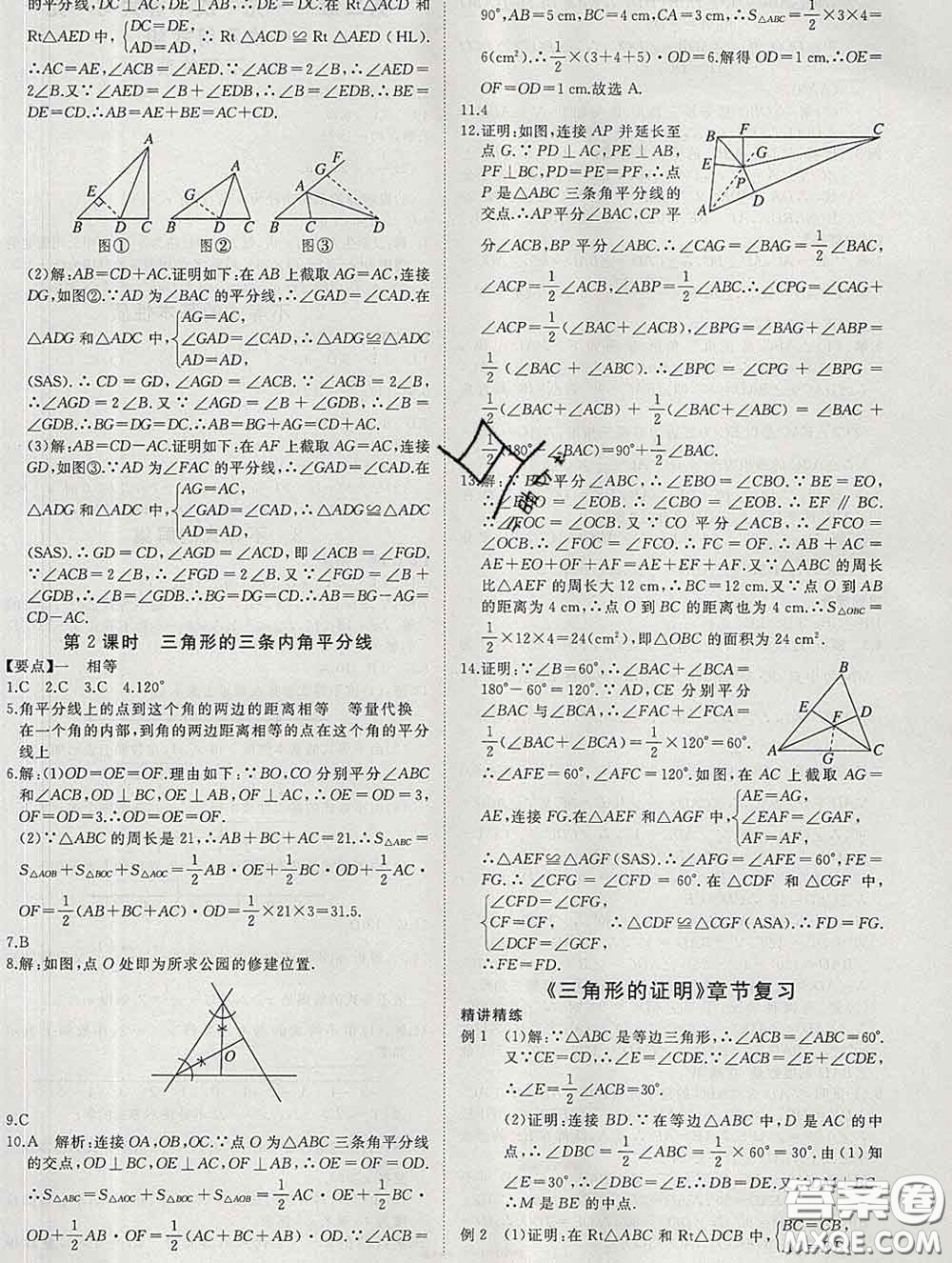 延邊大學(xué)出版社2020新版新領(lǐng)程叢書新領(lǐng)程八年級(jí)數(shù)學(xué)下冊(cè)北師版參考答案