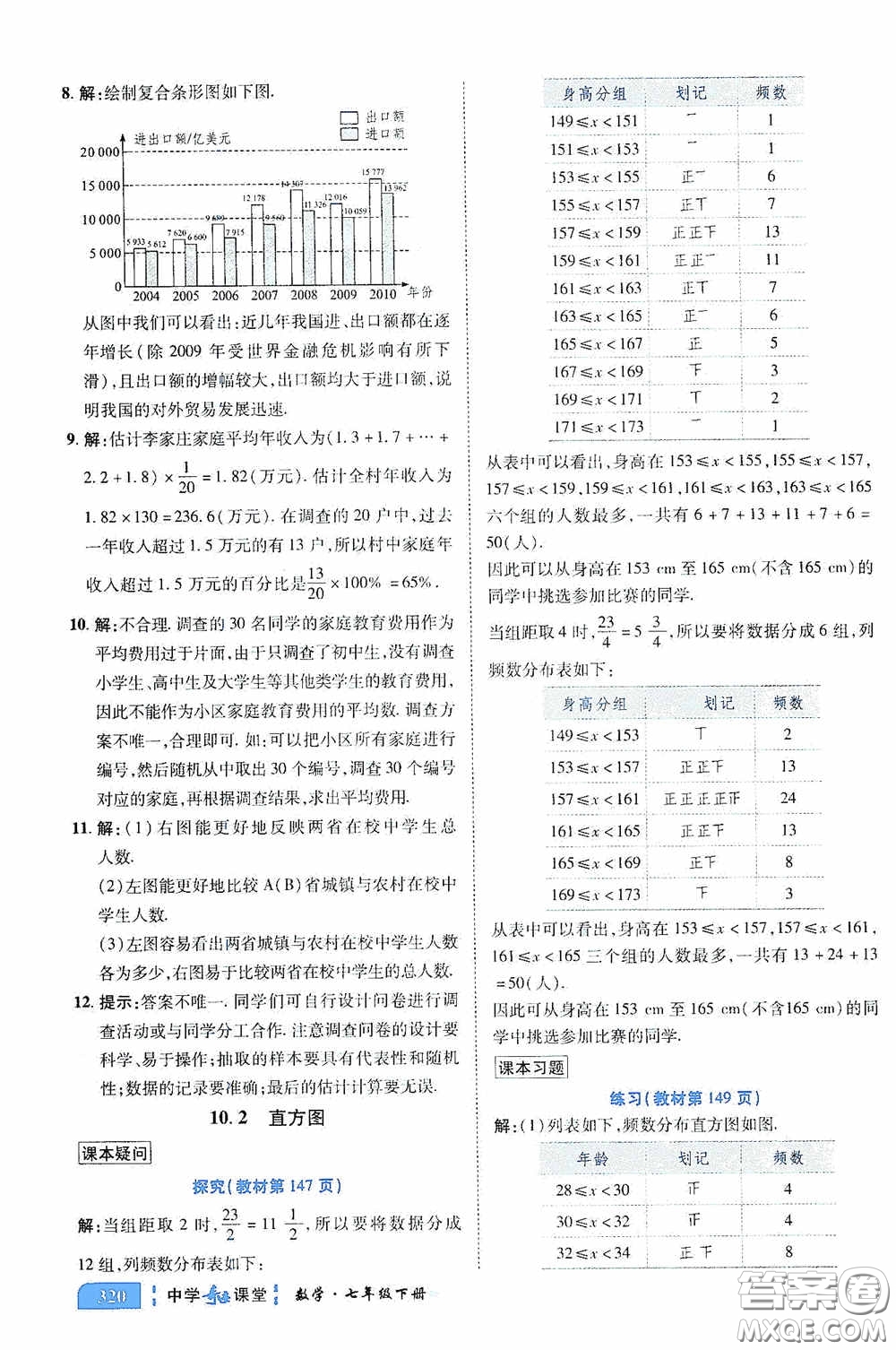 世紀英才中學奇跡課堂2020期末專題總復習七年級數學下冊人教版教材答案