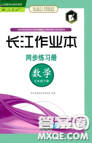 2020年長江作業(yè)本同步練習(xí)數(shù)學(xué)七年級下冊人教版參考答案