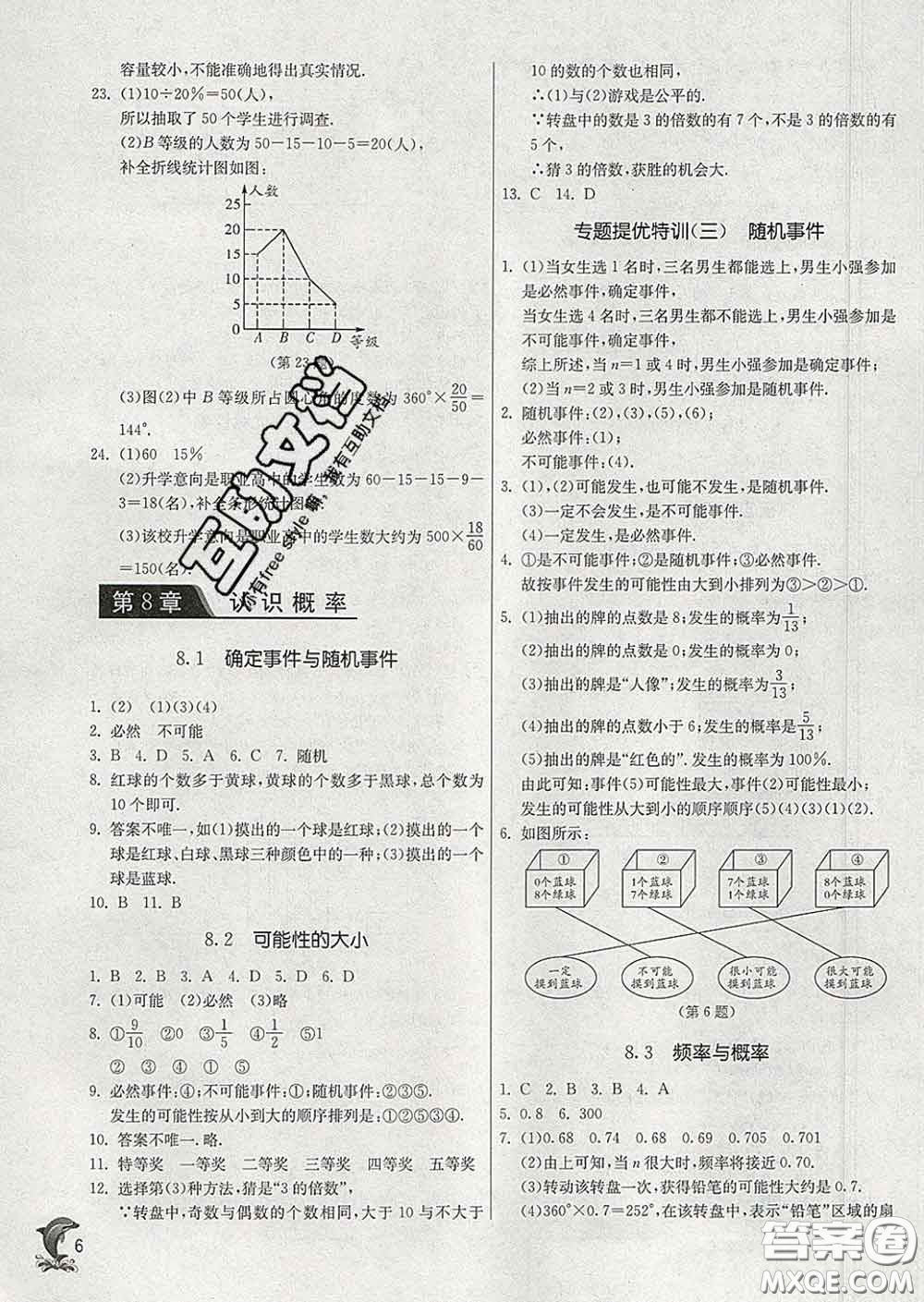 春雨教育2020春實驗班提優(yōu)訓(xùn)練八年級數(shù)學(xué)下冊蘇科版答案