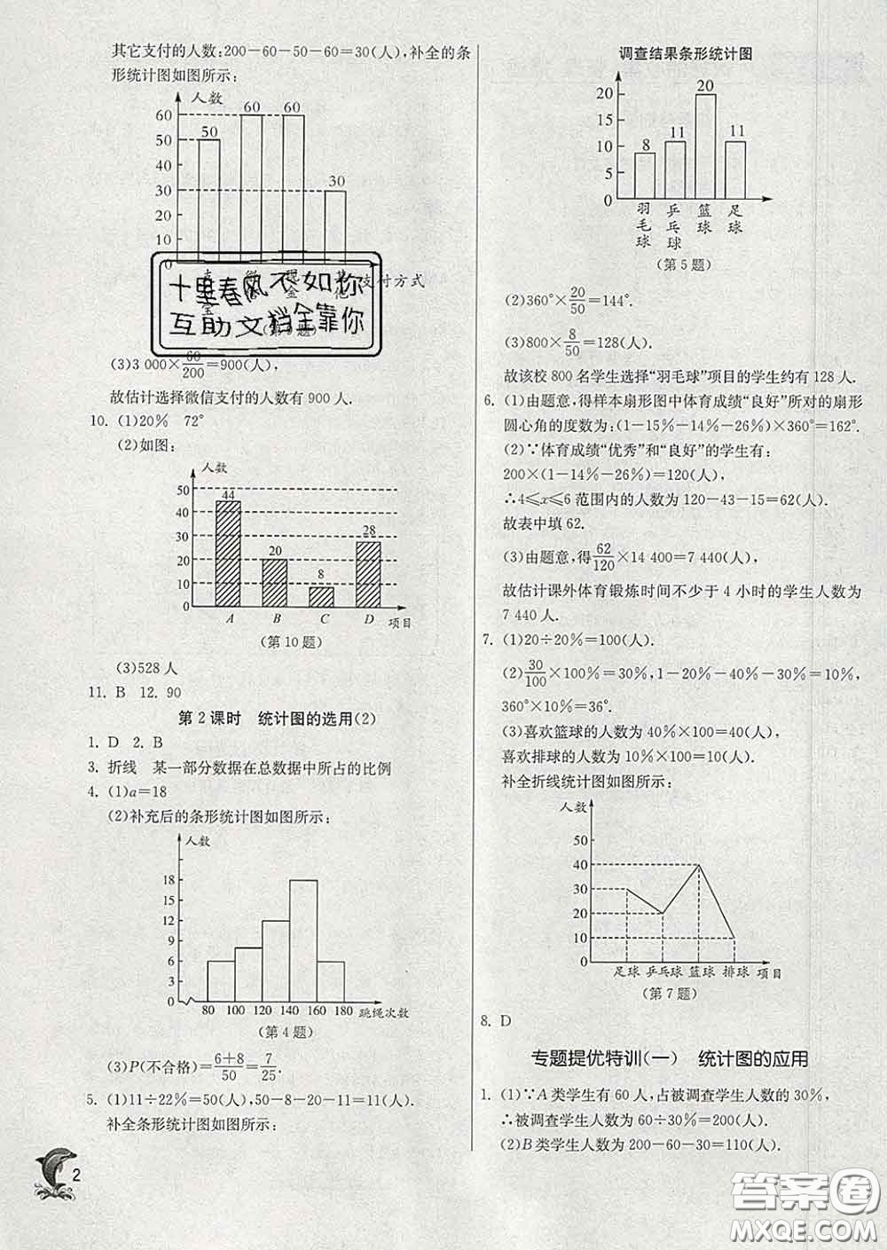 春雨教育2020春實驗班提優(yōu)訓(xùn)練八年級數(shù)學(xué)下冊蘇科版答案