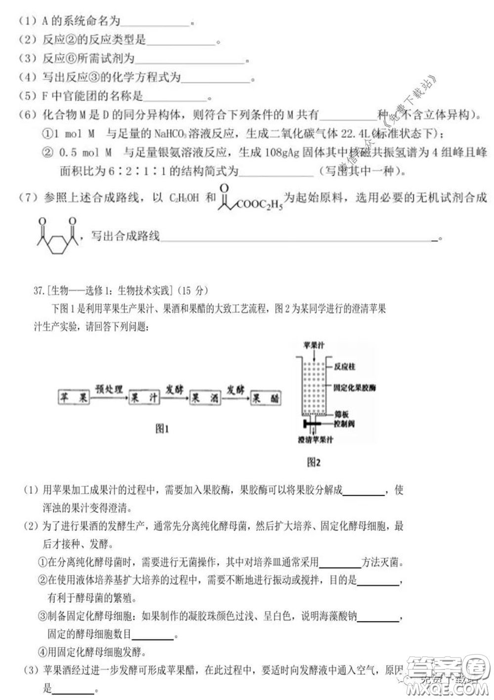 衡水中學(xué)2019-2020學(xué)年度高三年級(jí)十調(diào)考試?yán)砭C試題及答案