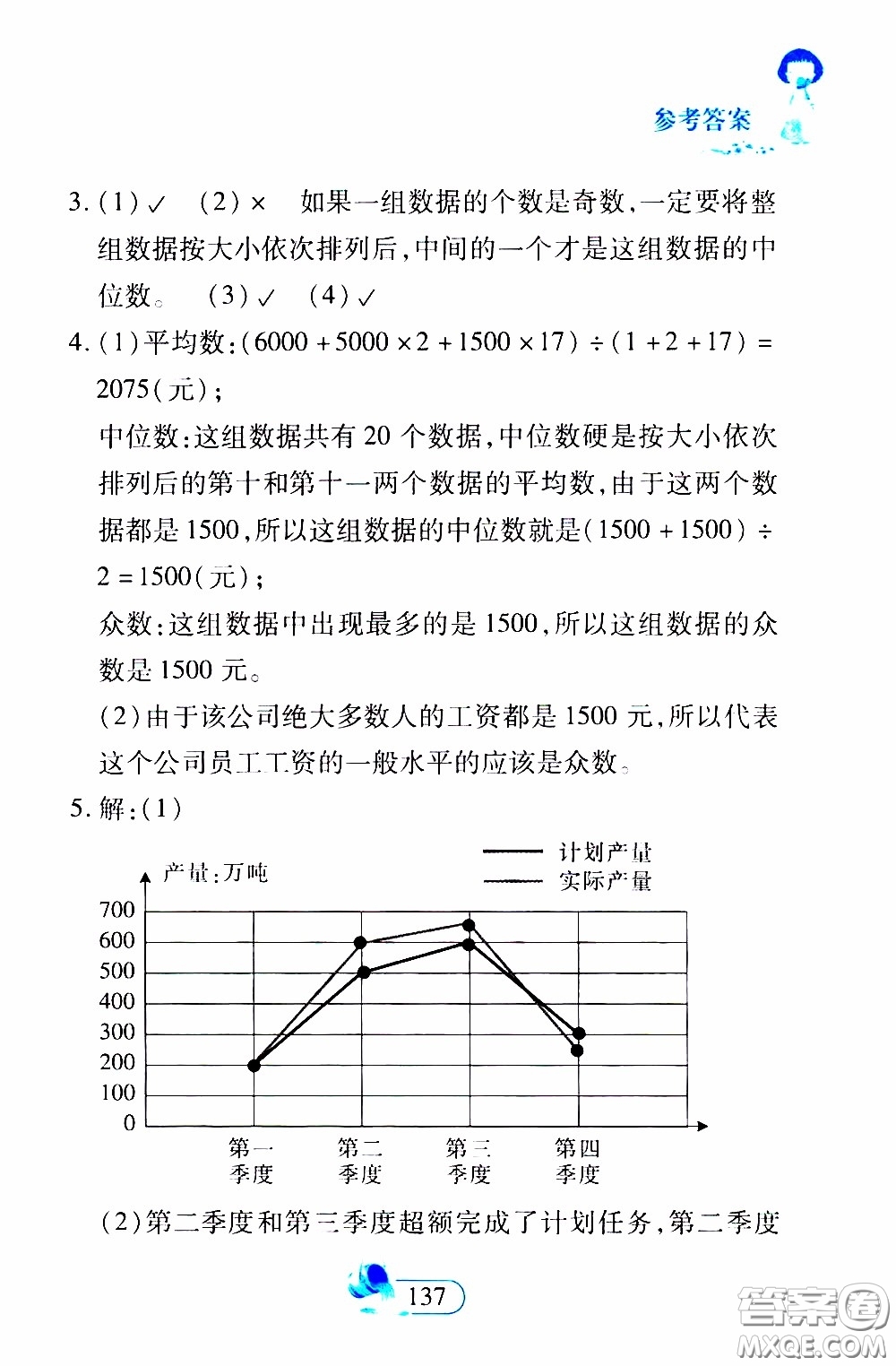 二十一世紀出版社2020年數(shù)學新思維五年級下冊參考答案