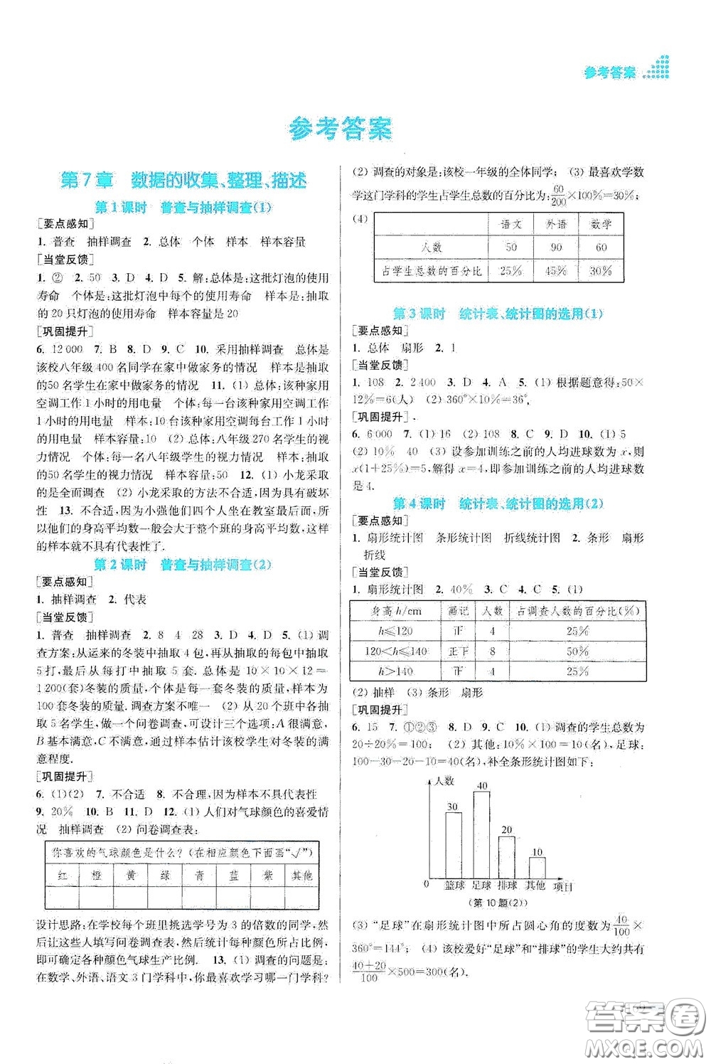 江蘇鳳凰美術(shù)出版社2020創(chuàng)新課時(shí)作業(yè)本八年級(jí)數(shù)學(xué)下冊(cè)江蘇版答案