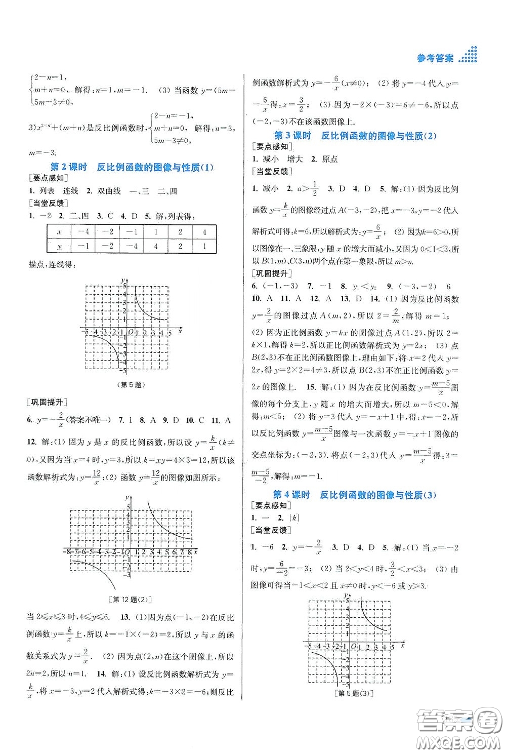 江蘇鳳凰美術(shù)出版社2020創(chuàng)新課時(shí)作業(yè)本八年級(jí)數(shù)學(xué)下冊(cè)江蘇版答案