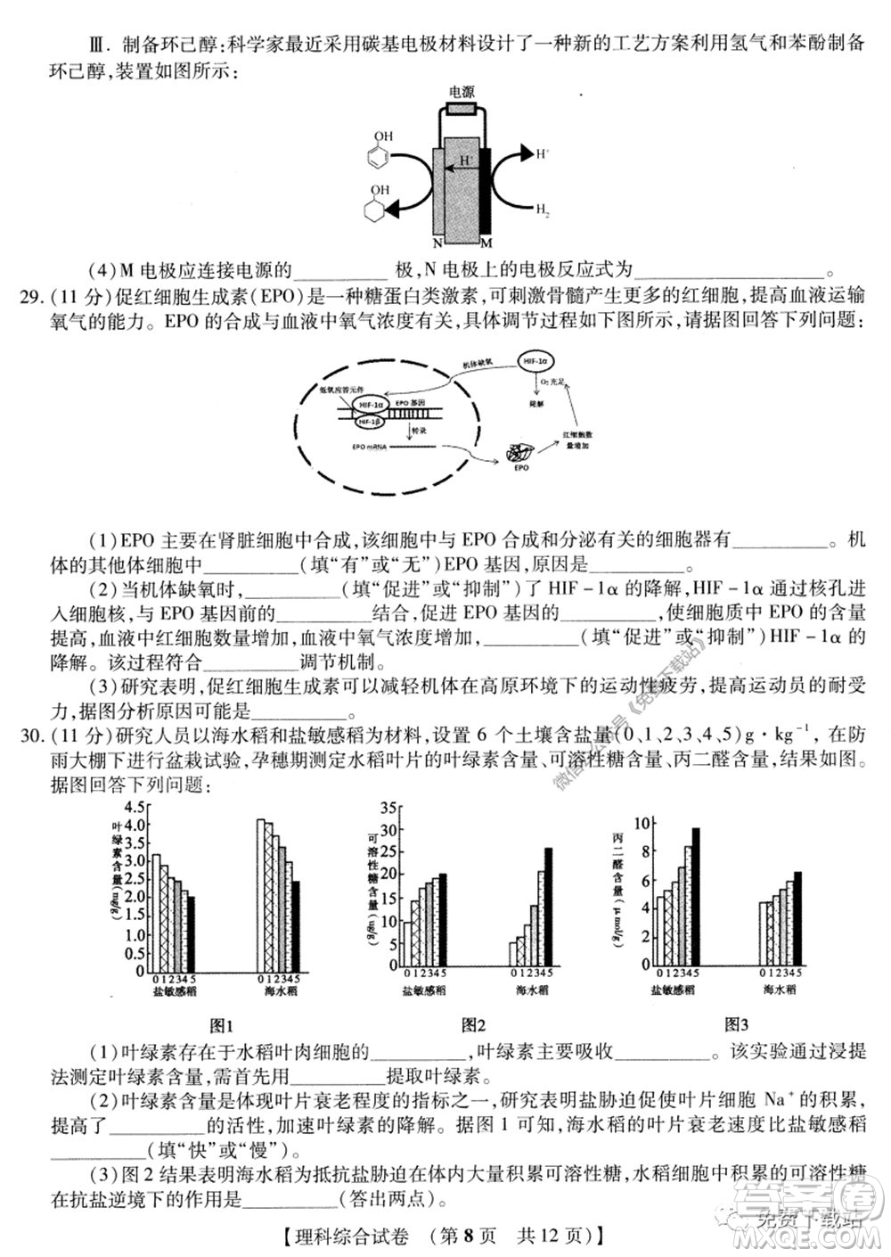 非凡吉?jiǎng)?chuàng)2020屆高三年級(jí)猜題大聯(lián)考試卷一理科綜合試題及答案