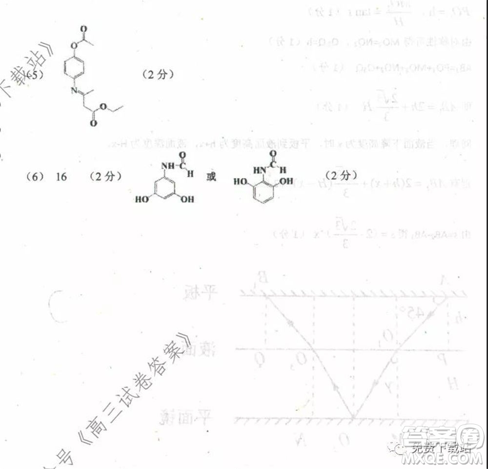 衡水中學(xué)2019-2020學(xué)年度高三年級下學(xué)期期中考試?yán)砜凭C合試題及答案