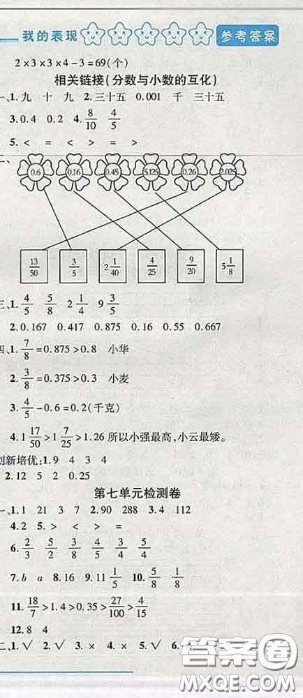 2020春名師助學(xué)系列細(xì)解巧練四年級(jí)數(shù)學(xué)下冊(cè)五四制答案