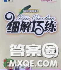 2020春名師助學(xué)系列細(xì)解巧練三年級英語下冊人教版答案