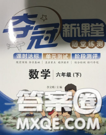 2020新版奪冠新課堂隨堂練測六年級數(shù)學(xué)下冊人教版答案