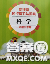 青島出版社2020春新課堂同步學(xué)習(xí)與探究一年級(jí)科學(xué)下冊(cè)答案