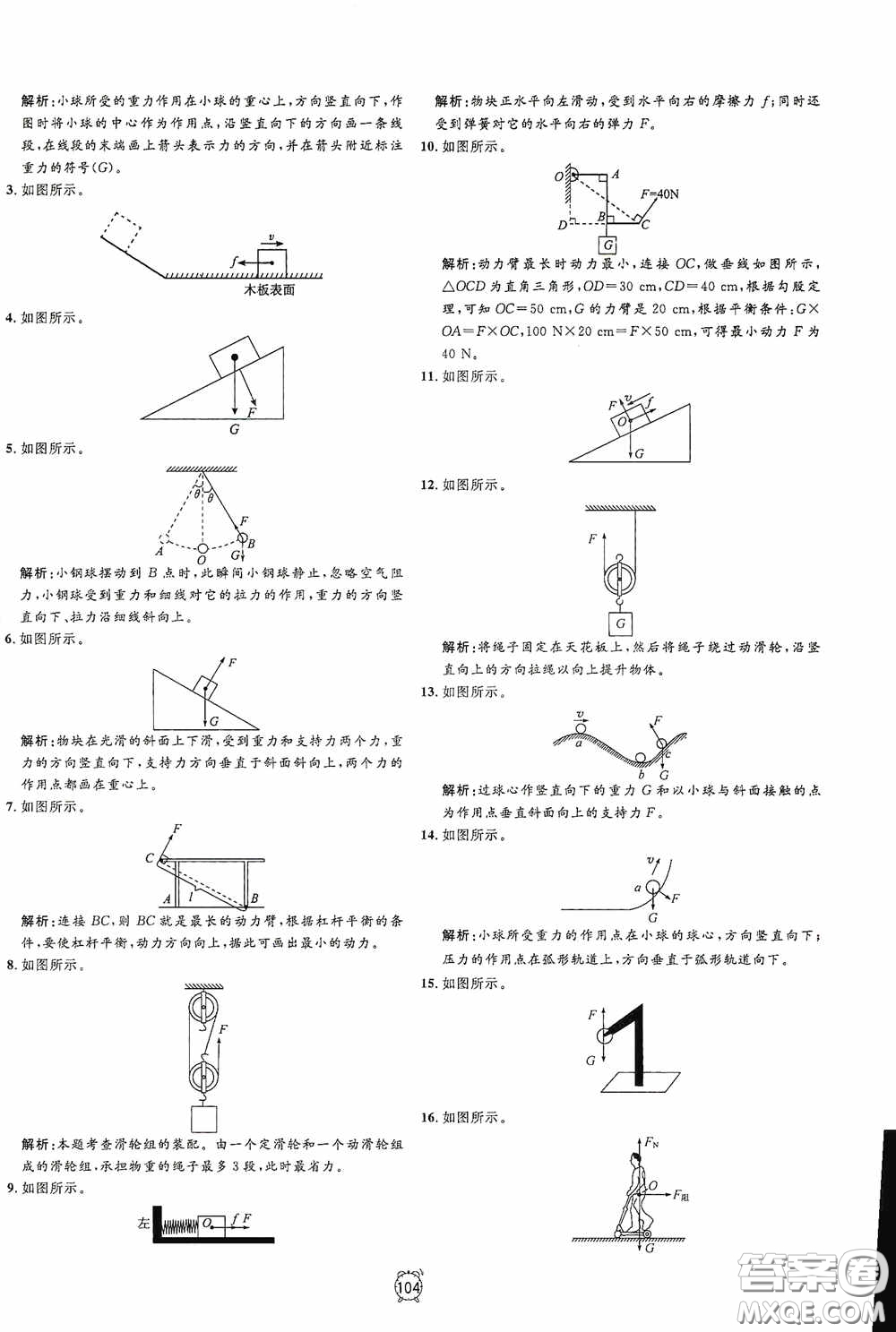 鐘書金牌2020過關沖刺100分八年級物理下冊人教版答案