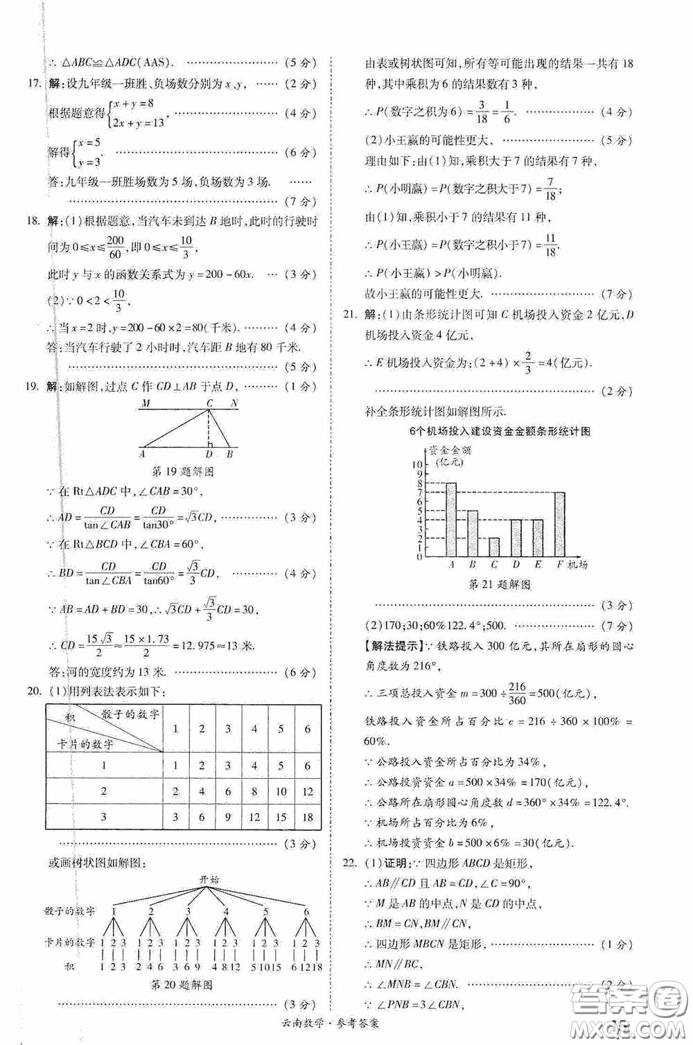 四川教育出版社2020一戰(zhàn)成名中考真題與拓展訓練數學云南版答案