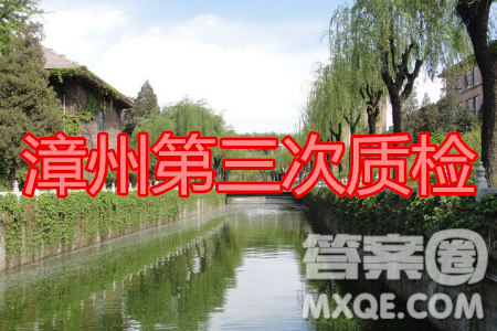 漳州市2020屆高中畢業(yè)班第三次教學(xué)質(zhì)量檢測文科綜合試題及答案