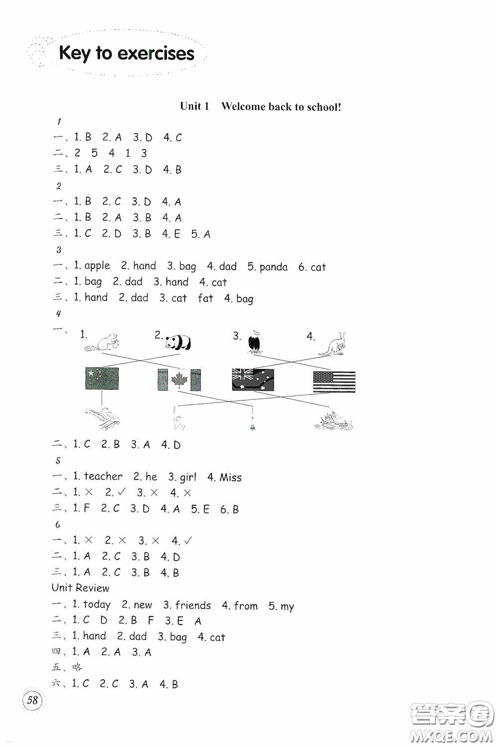 浙江教育出版社2020小學(xué)英語(yǔ)課時(shí)特訓(xùn)三年級(jí)下冊(cè)人教版答案