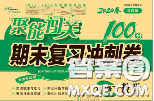 2020春聚能闖關100分期末復習沖刺卷九年級數學下冊浙教版答案