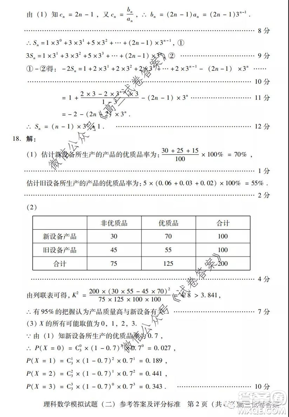 廣東二模2020屆普高等學校招生全國統(tǒng)一考試理科數(shù)學試題及答案