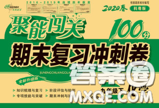 2020春聚能闖關(guān)100分期末復(fù)習(xí)沖刺卷九年級(jí)化學(xué)下冊(cè)科粵版答案