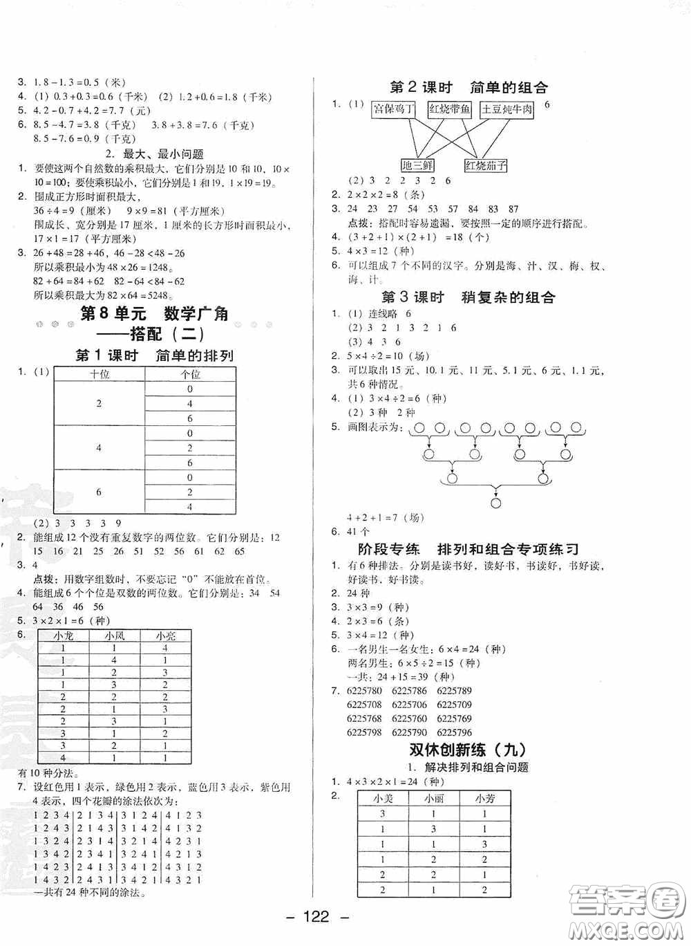 陜西人民教育出版社2020典中點(diǎn)名師劃重點(diǎn)三年級數(shù)學(xué)下冊人教版答案