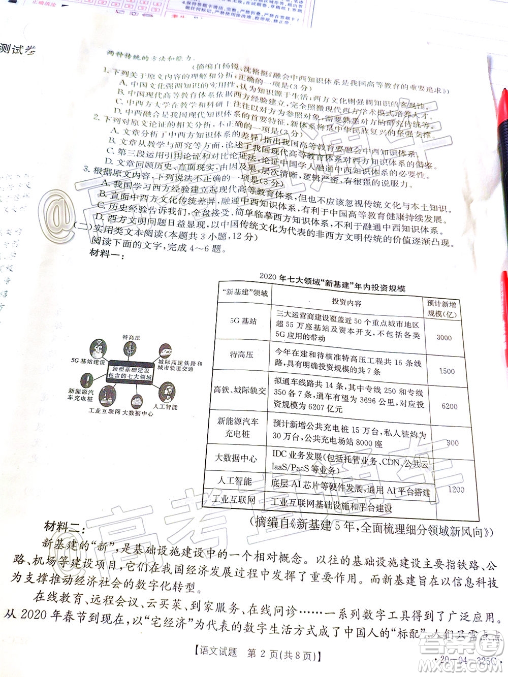 2020年莆田市高中畢業(yè)班第三次教學(xué)質(zhì)量檢測(cè)語(yǔ)文試題及答案