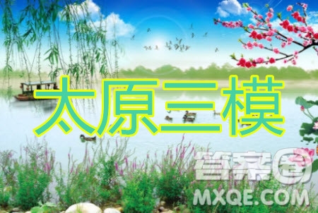 山西省太原市2020年高三年級模擬試題三理科數(shù)學(xué)試題及答案