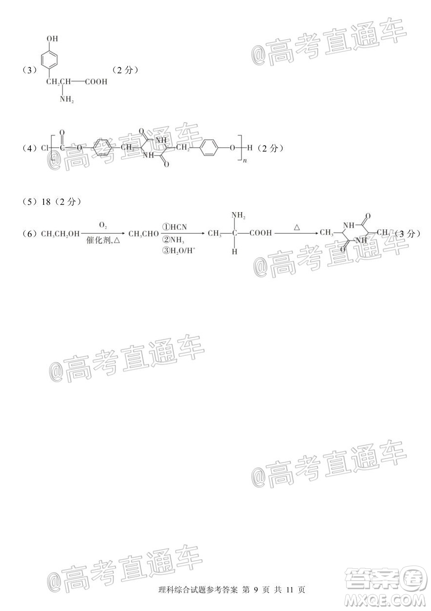 合肥一中2020屆高三最后一卷理科綜合試題及答案