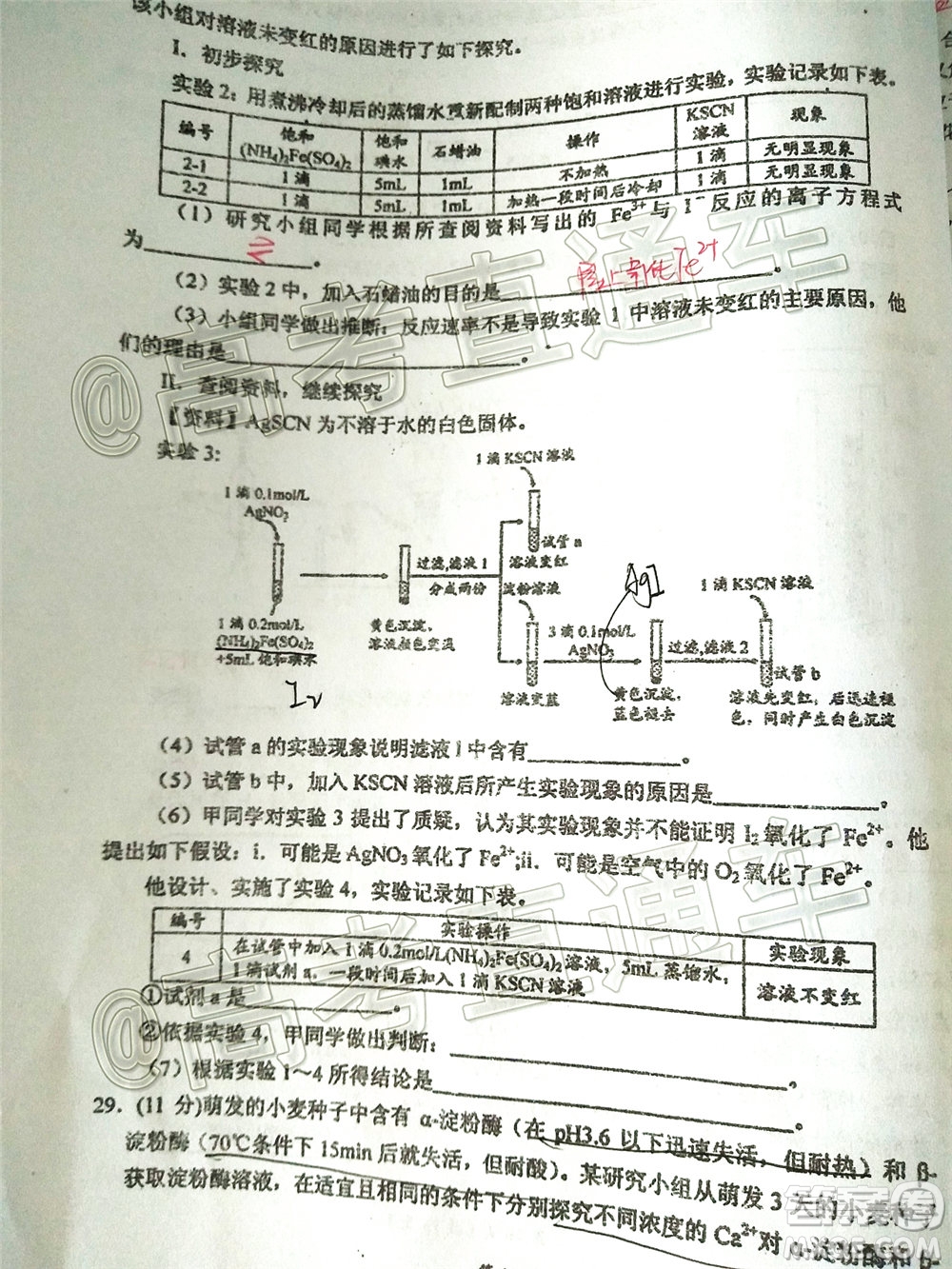 2020年葫蘆島市普通高中高三第二次模擬考試?yán)砜凭C合試題及答案