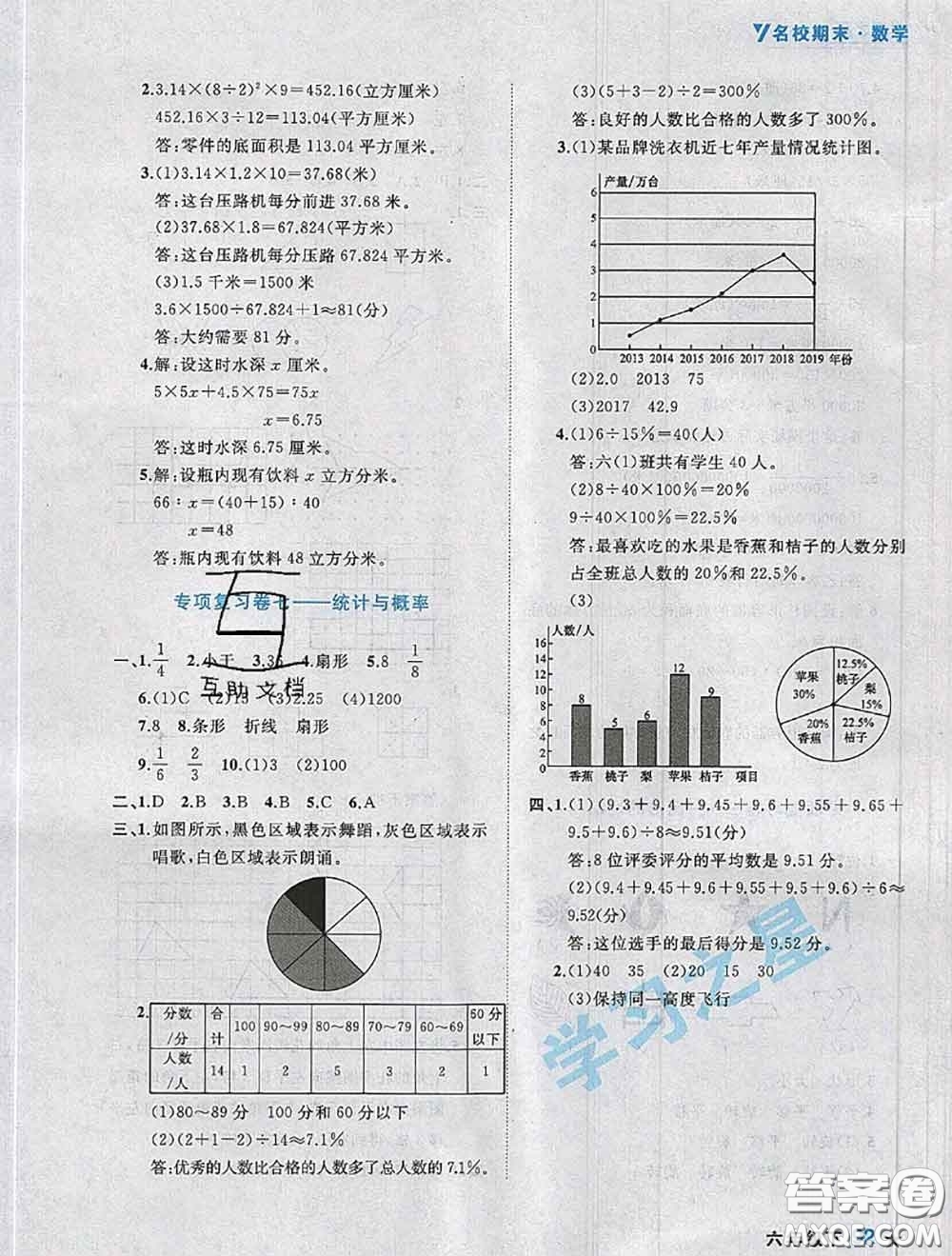 2020年名校期末大連市各區(qū)名校期中期末仿真試卷12套六年級(jí)數(shù)學(xué)下冊(cè)答案