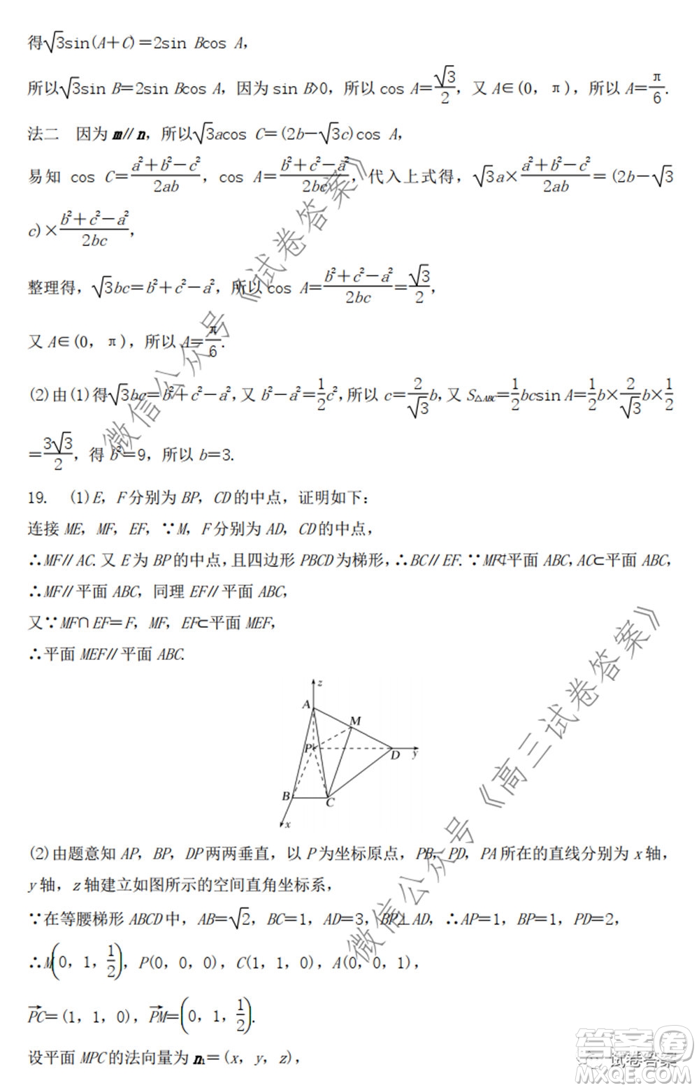 2020年山東省新高考預(yù)測(cè)卷數(shù)學(xué)試題及答案