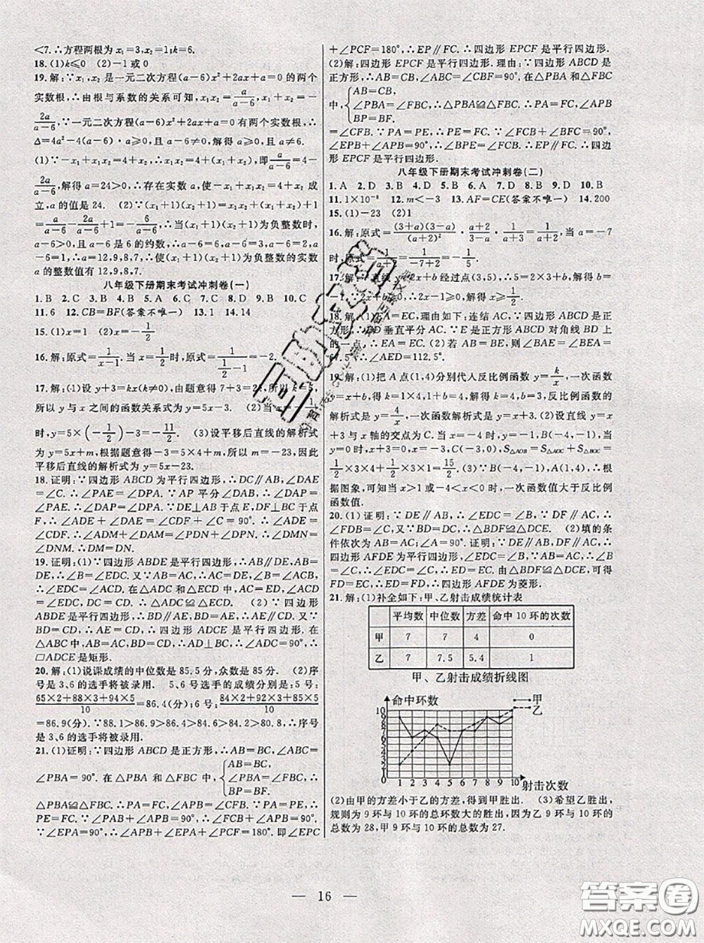 合肥工業(yè)大學(xué)出版社2020年暑假總動(dòng)員七年級(jí)數(shù)學(xué)華師版答案