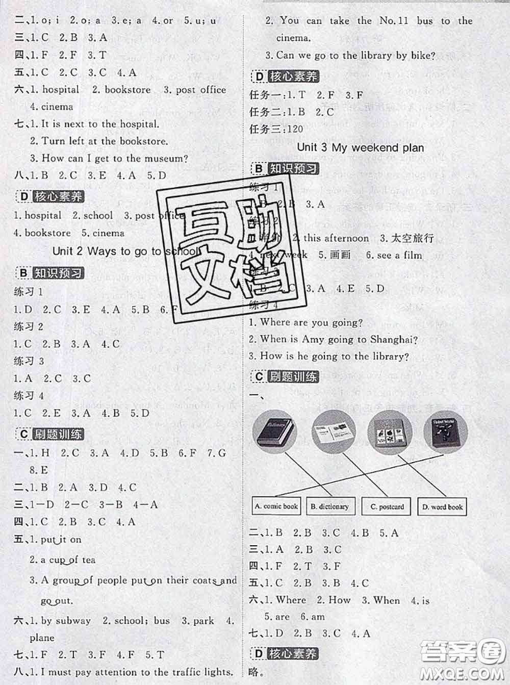 寧波出版社2020新版名師派暑假銜接五升六英語答案