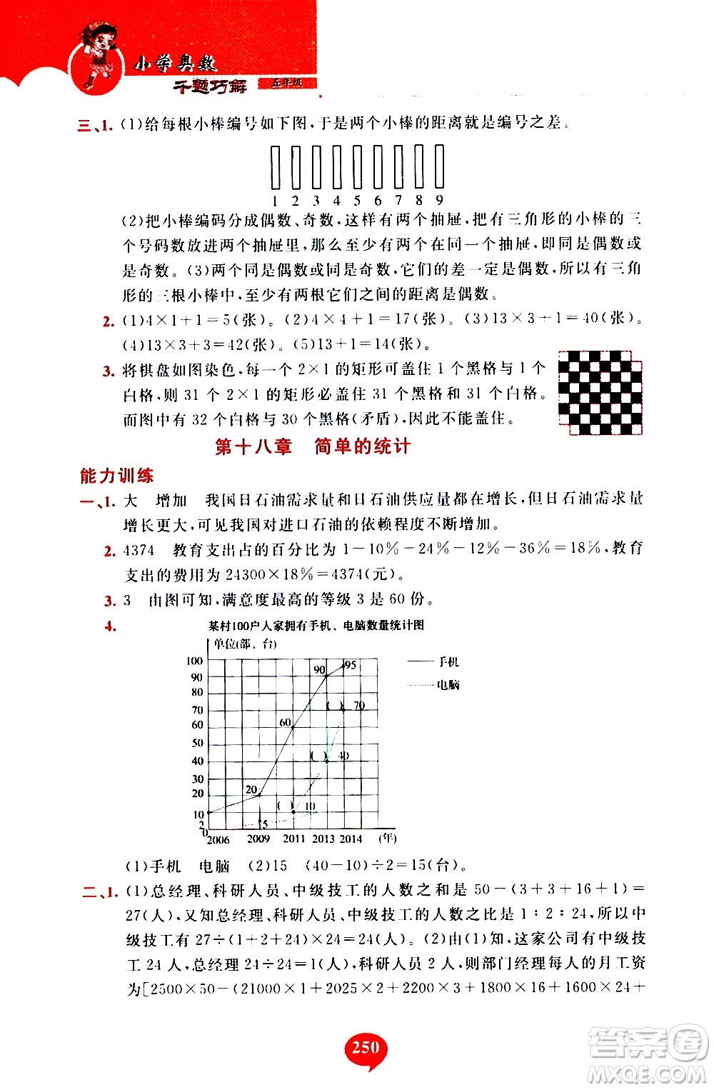 長春出版社2020年小學奧數千題巧解5年級人教版參考答案