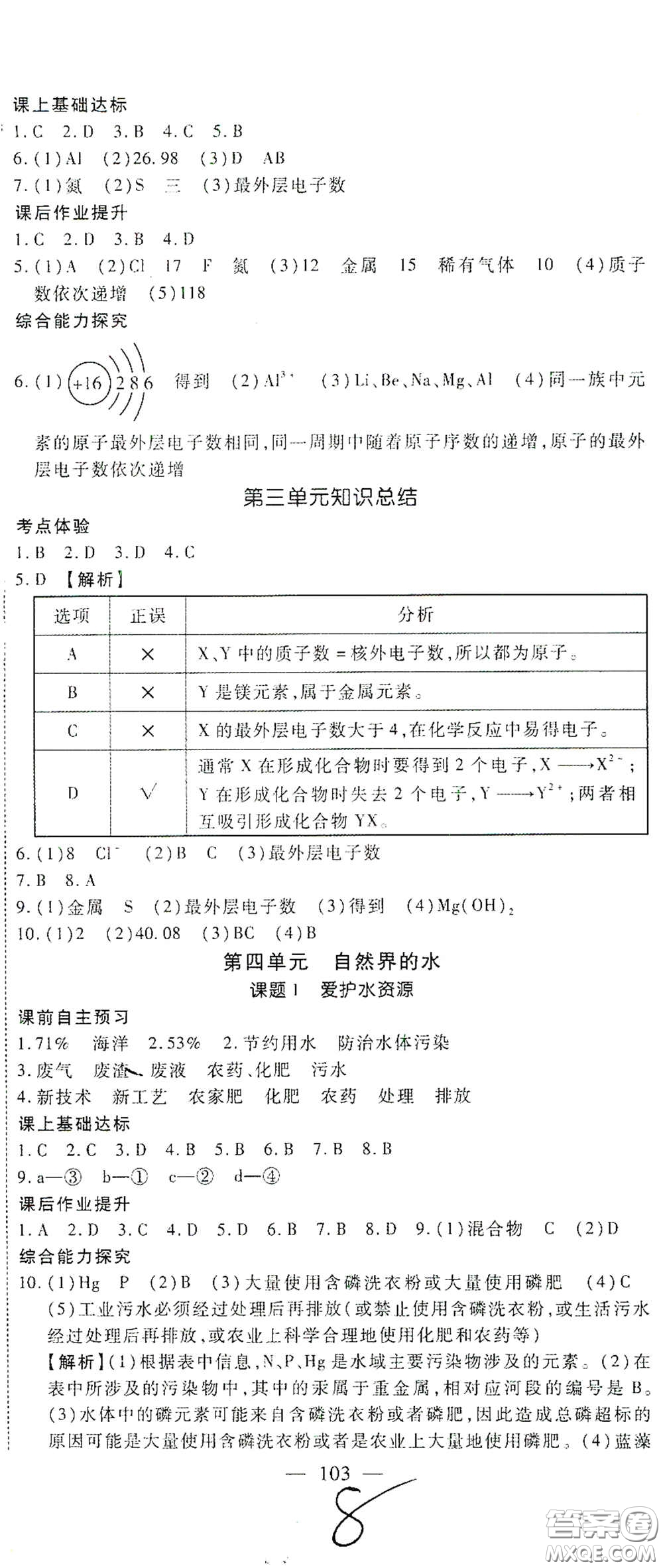 河北大學(xué)出版社2020聚能課堂九年級(jí)化學(xué)答案