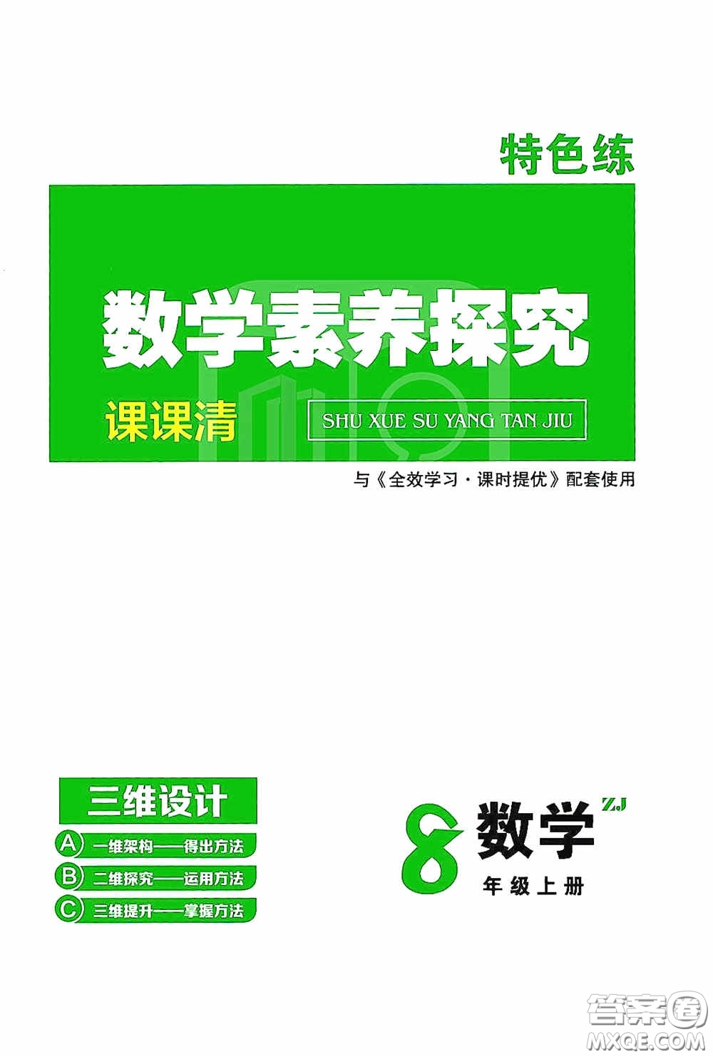 2020全效學(xué)習(xí)課時(shí)提優(yōu)八年級數(shù)學(xué)上冊浙教版答案